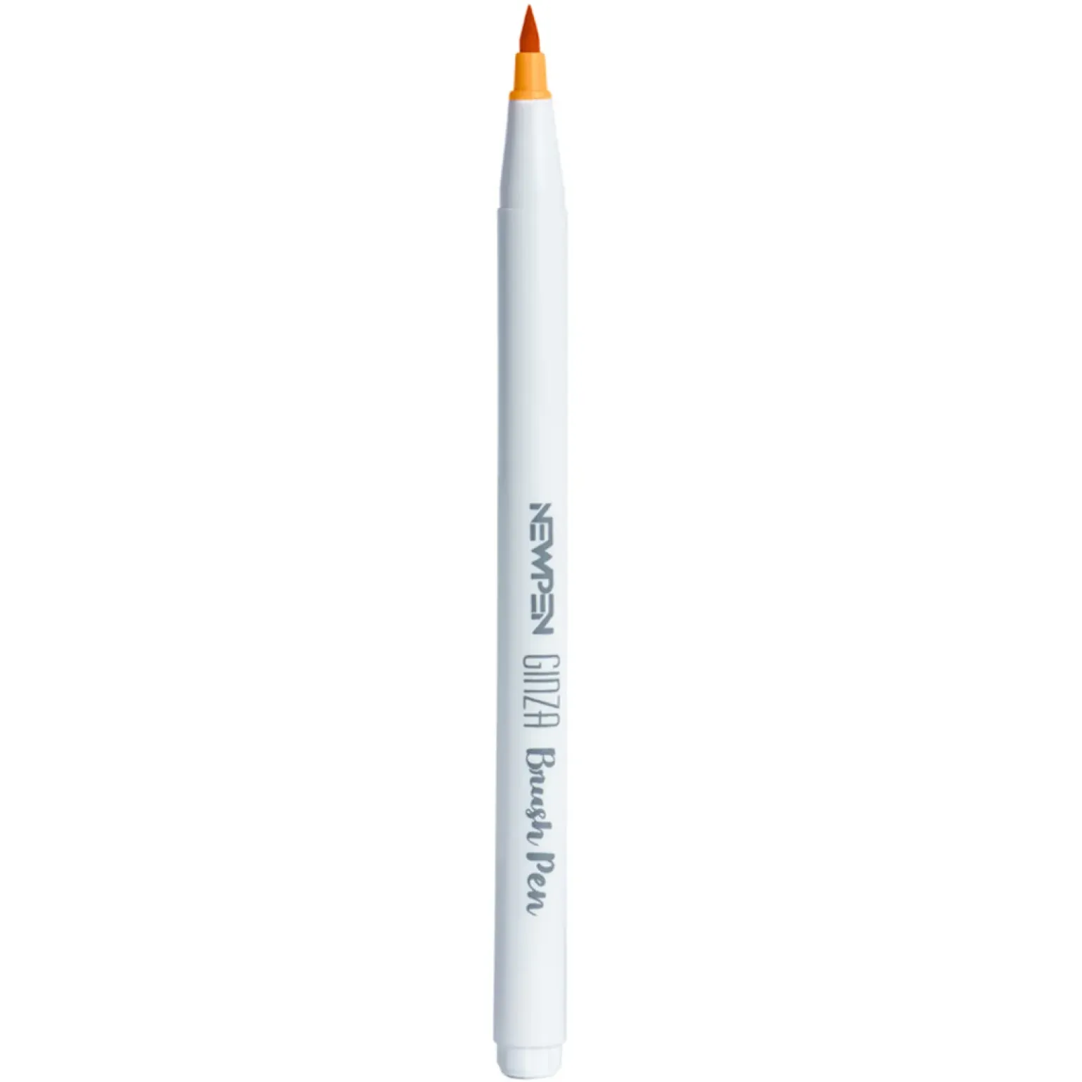 Marcador Ginza Pro Brush Pen Laranja Newpen