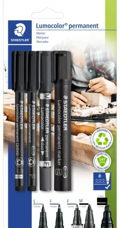 Marcador Permanente de Tinta Preta