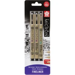 Marcador 05/08 Pigma Micron Ponta Pincel 2+1 unidades