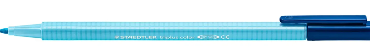 Marcador Ponta Fibra Triplus Azul
