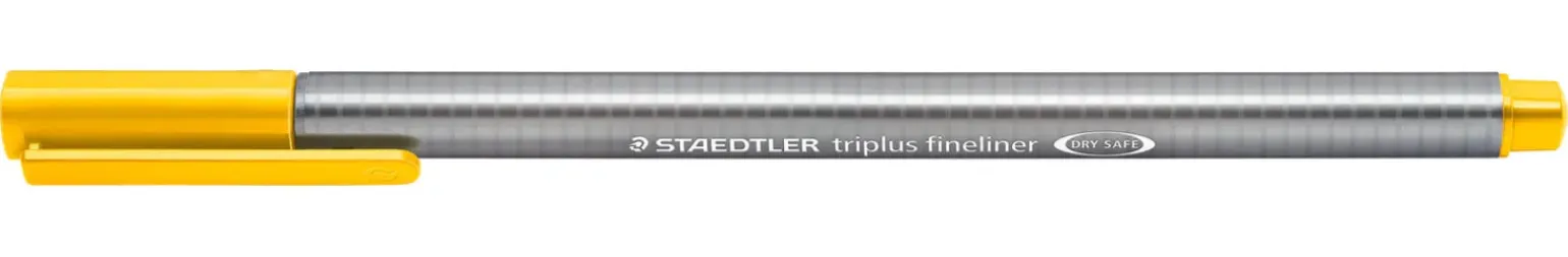 Marcador Triplus Fineliner Amarelo Intenso