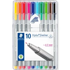 Marcador Triplus Fineliner 10 unidades Staedtler