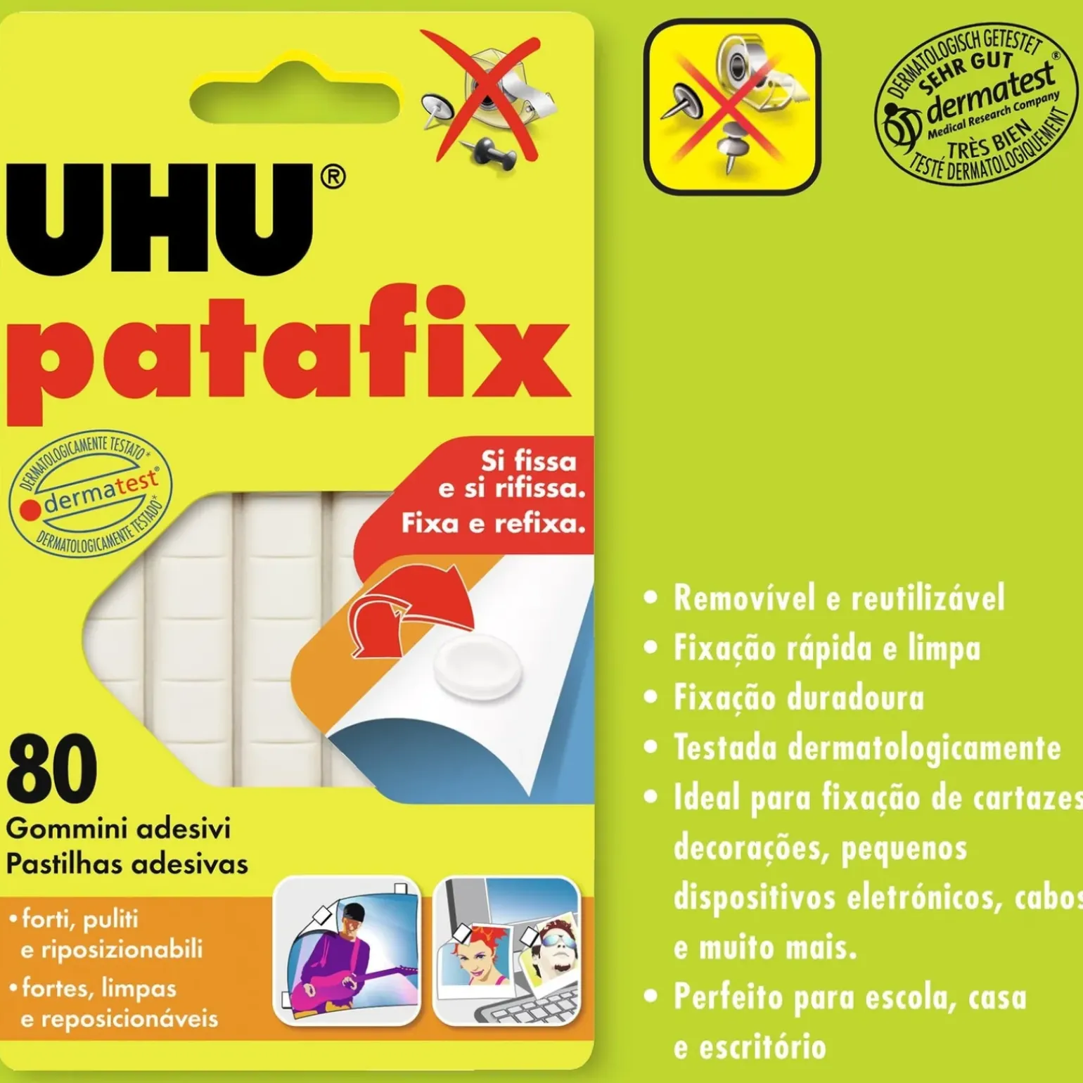 Massa Adesiva Patafix 60g Branca UHU