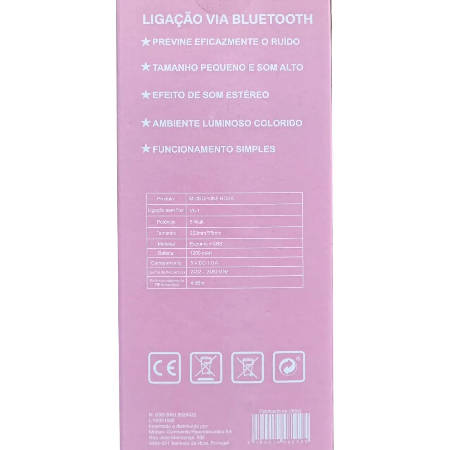 Microfone Rosa