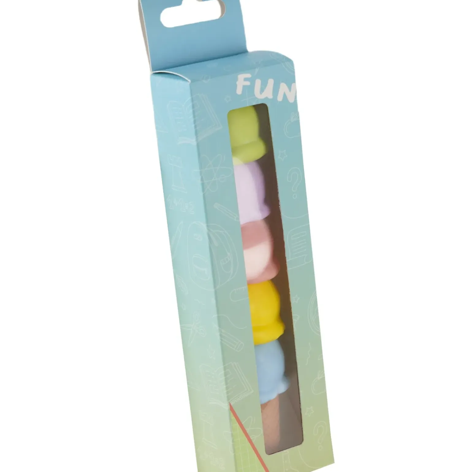 Mini Marcador Fluor Gelado 5 Unidades