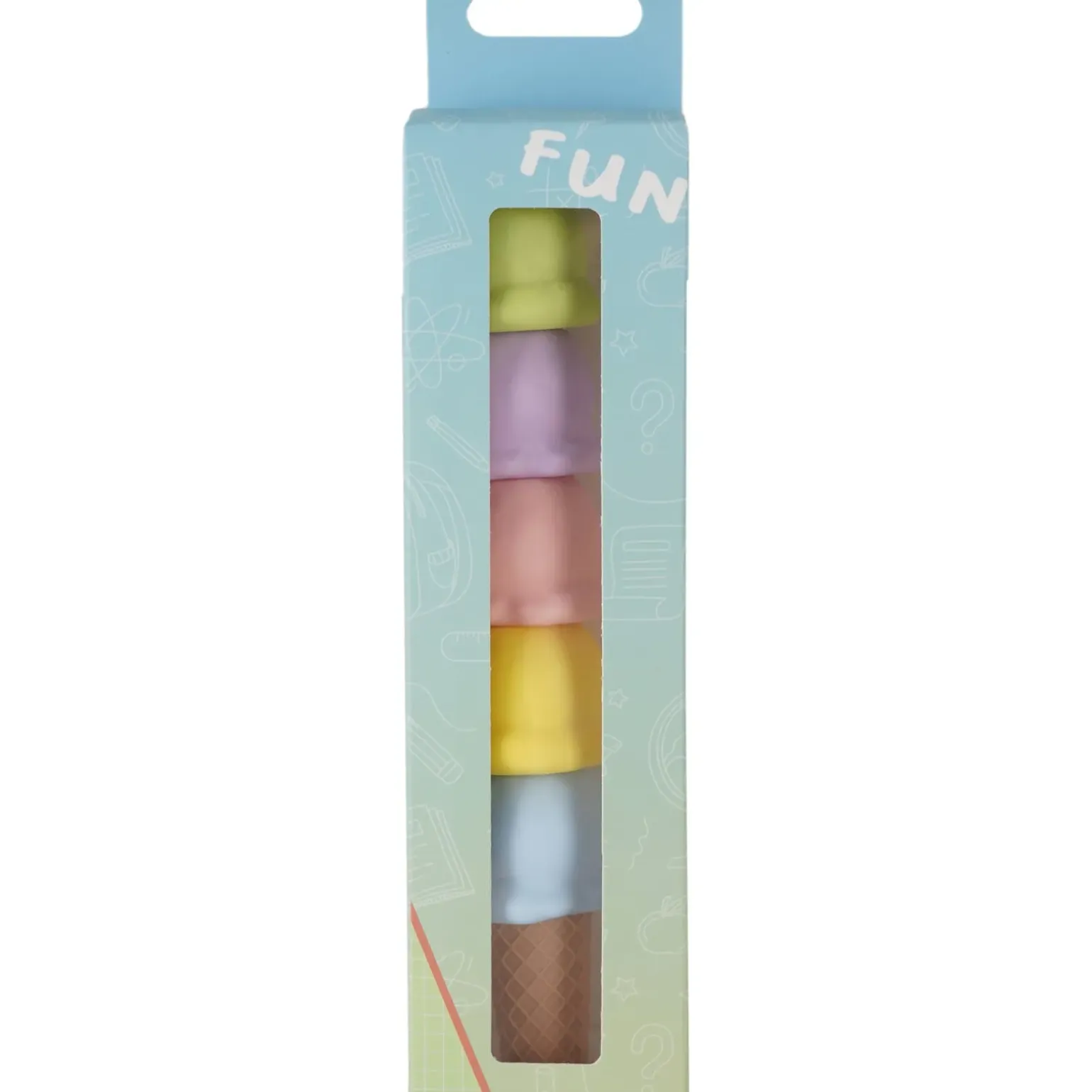 Mini Marcador Fluor Gelado 5 Unidades