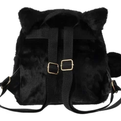 Mini Mochila Peluche Preto