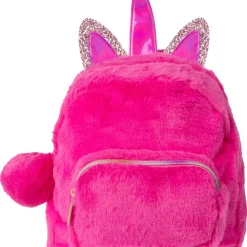 Mini Mochila Peluche Rosa
