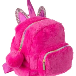 Mini Mochila Peluche Rosa