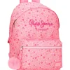 Mochila Adaptada 42Cm Alenka Rosa Pepe Jeans