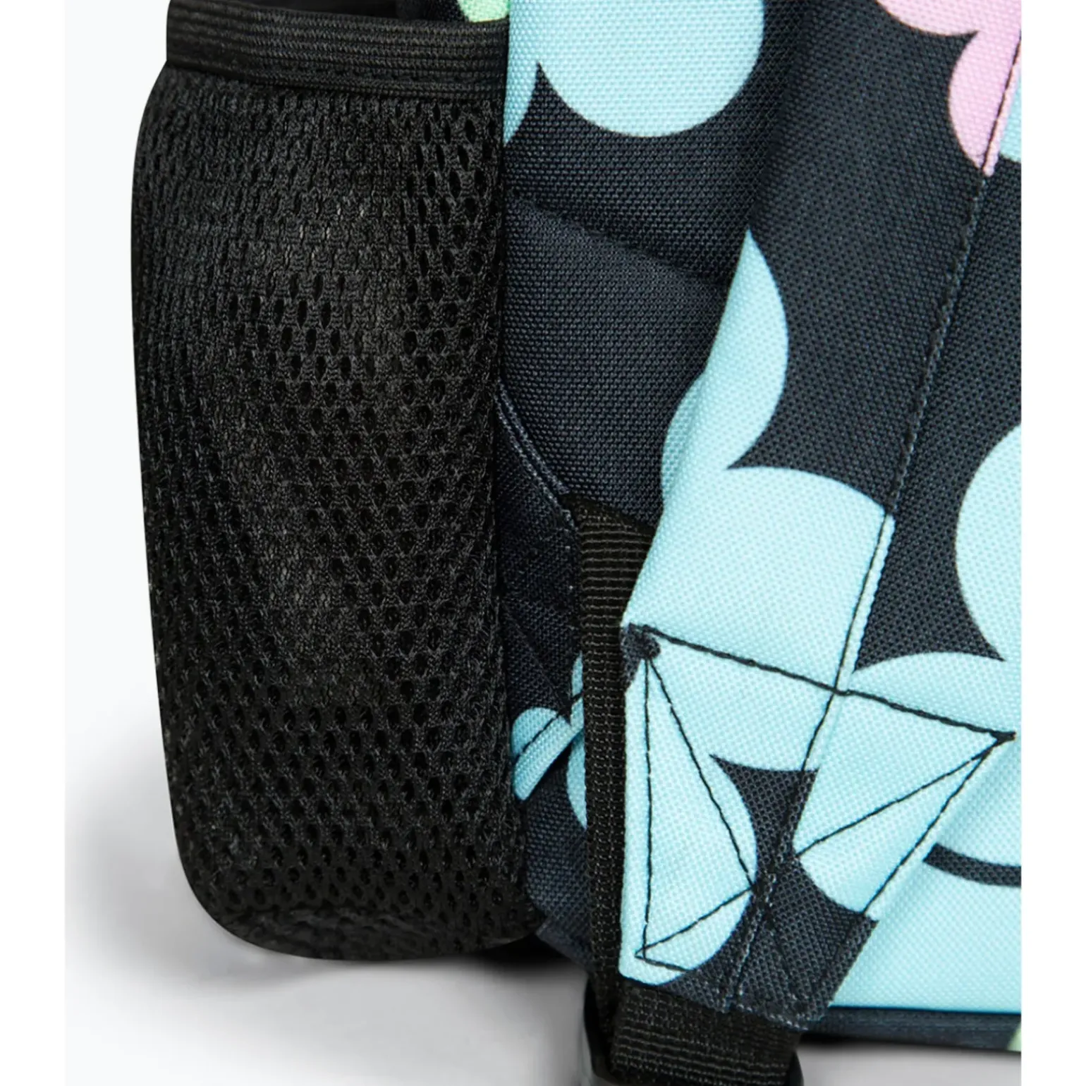 Mochila Badge Black Happy Flowers Hype