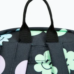 Mochila Badge Black Happy Flowers Hype