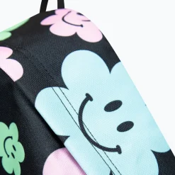 Mochila Badge Black Happy Flowers Hype