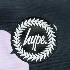 Mochila Badge Black Happy Flowers Hype