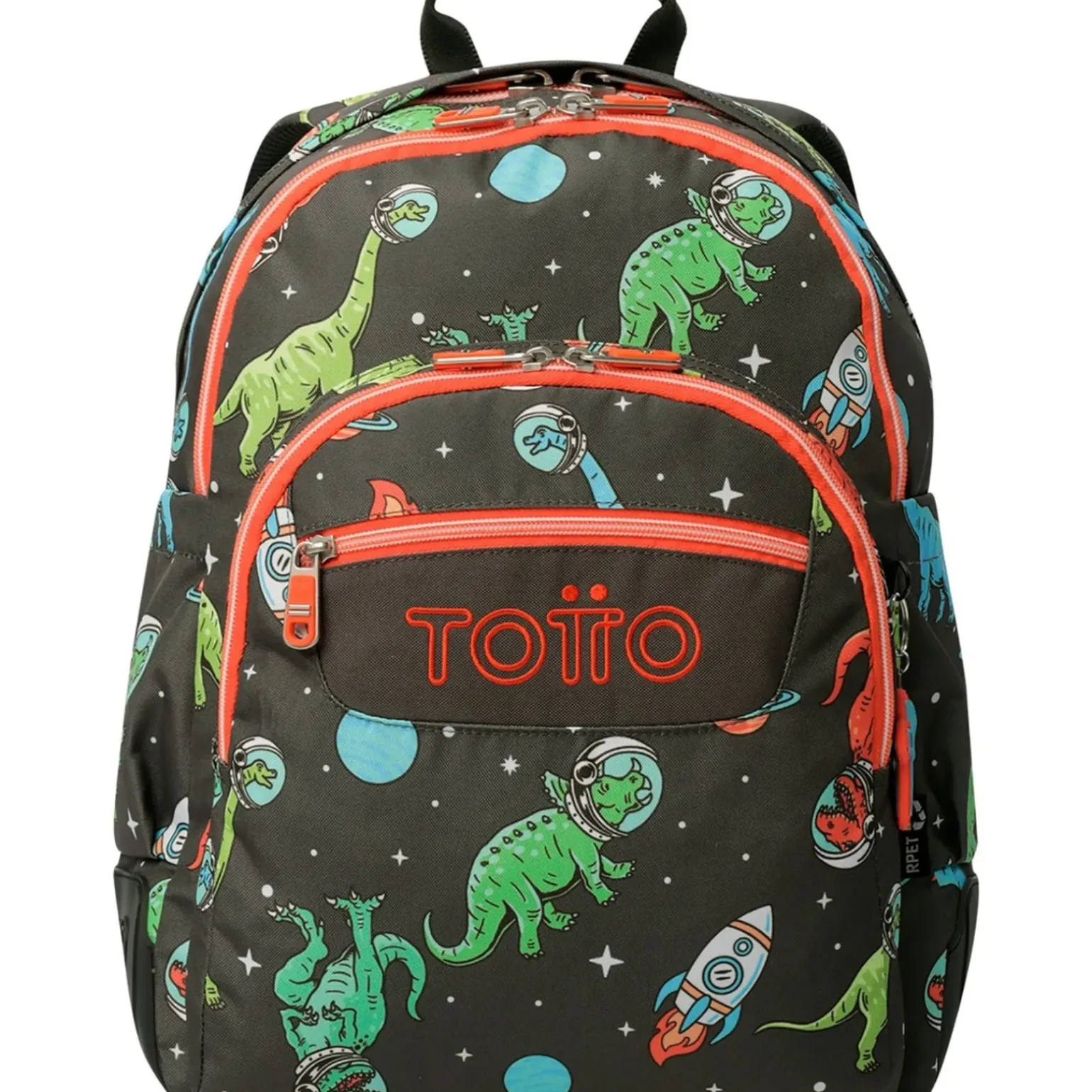 Mochila Com Base Borracha Dino Preto Totto