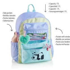 Mochila 3 Compartimentos Panda