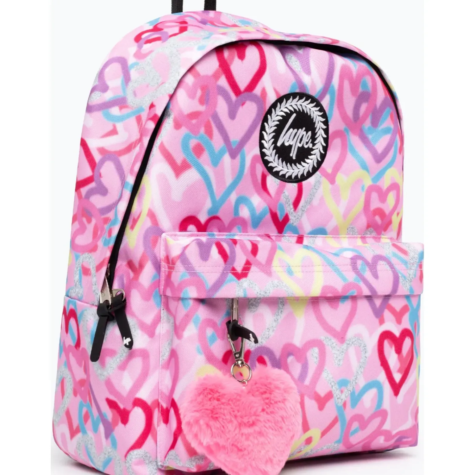 Mochila Graffiti Hearts Rosa Hype