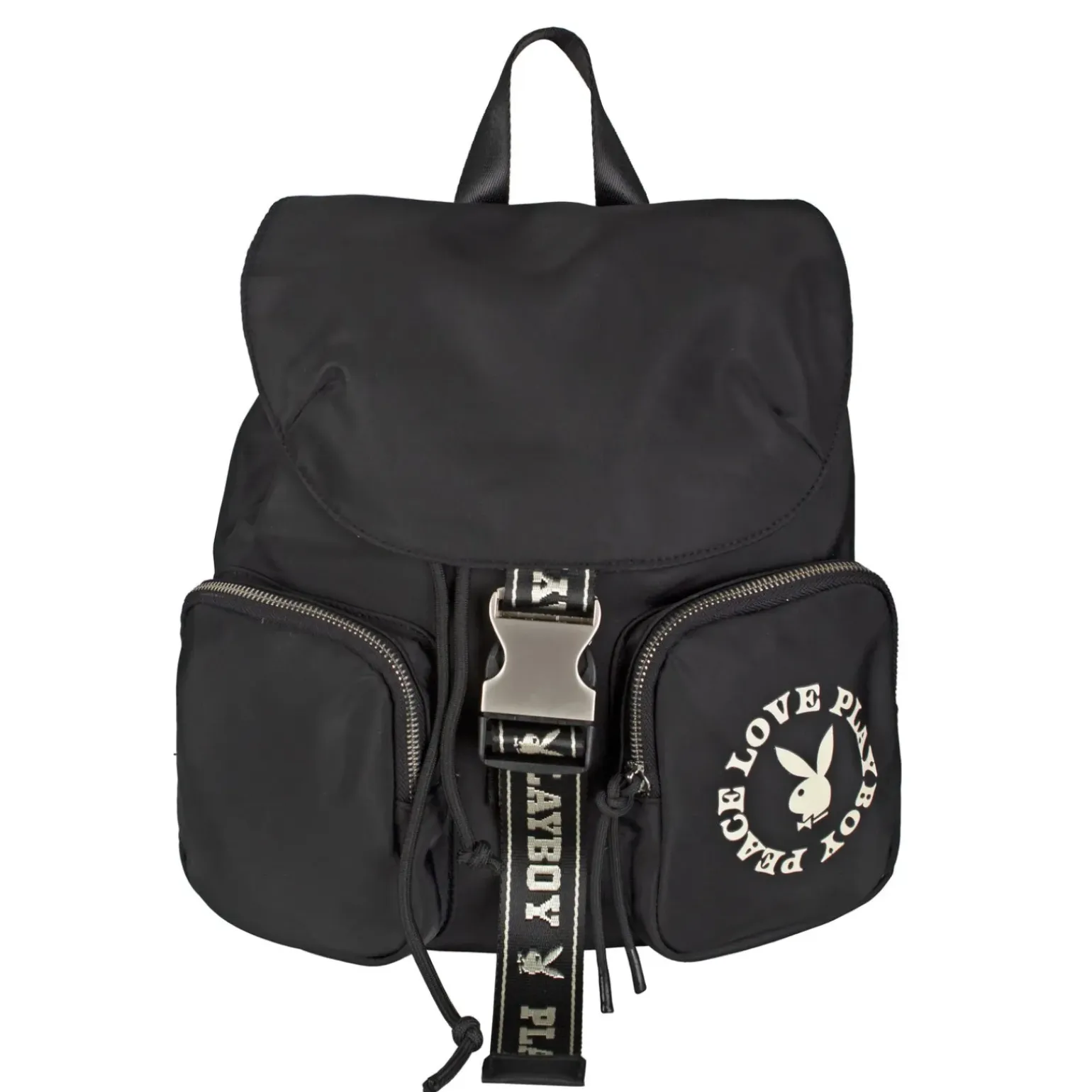 Mochila Peace&Love Black Playboy