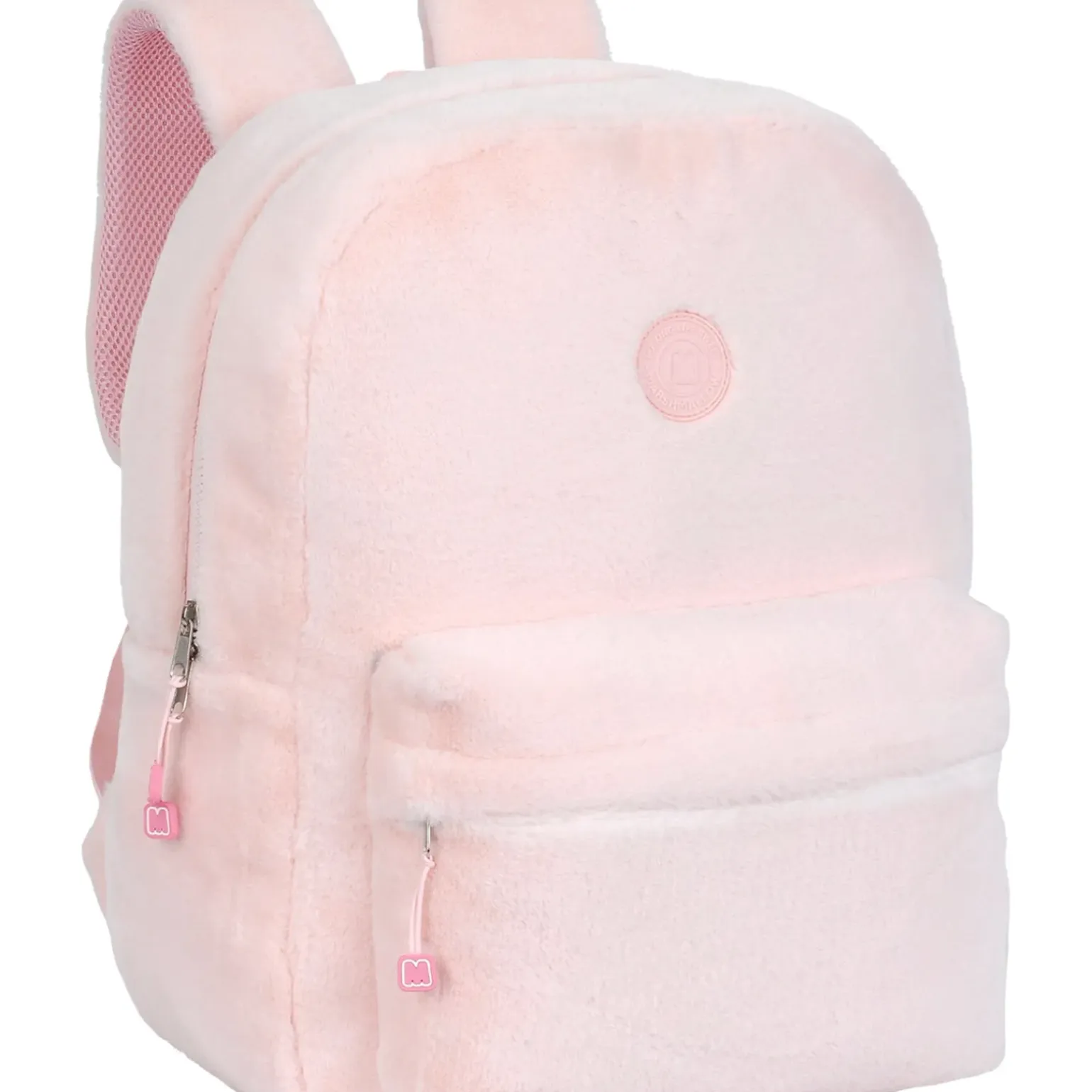 Mochila Pequena Rosa Furry Marshmallow