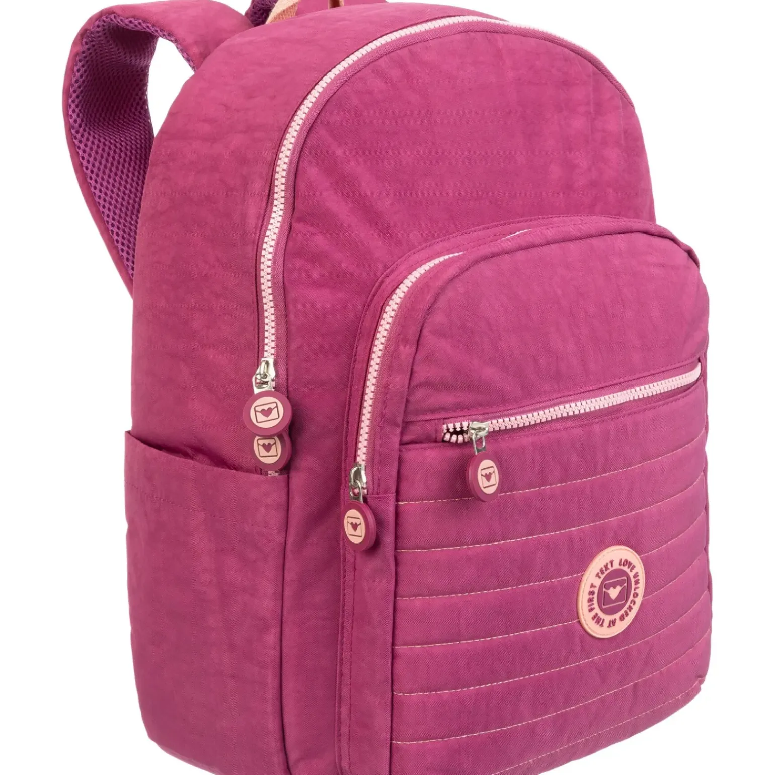 Mochila Puffy Rosa Note!