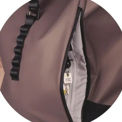 Mochila Roll Top Oxfbag Rpet Castanho Oxford