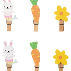 Molas Madeira Fun Bunny Joy 6 Unidades