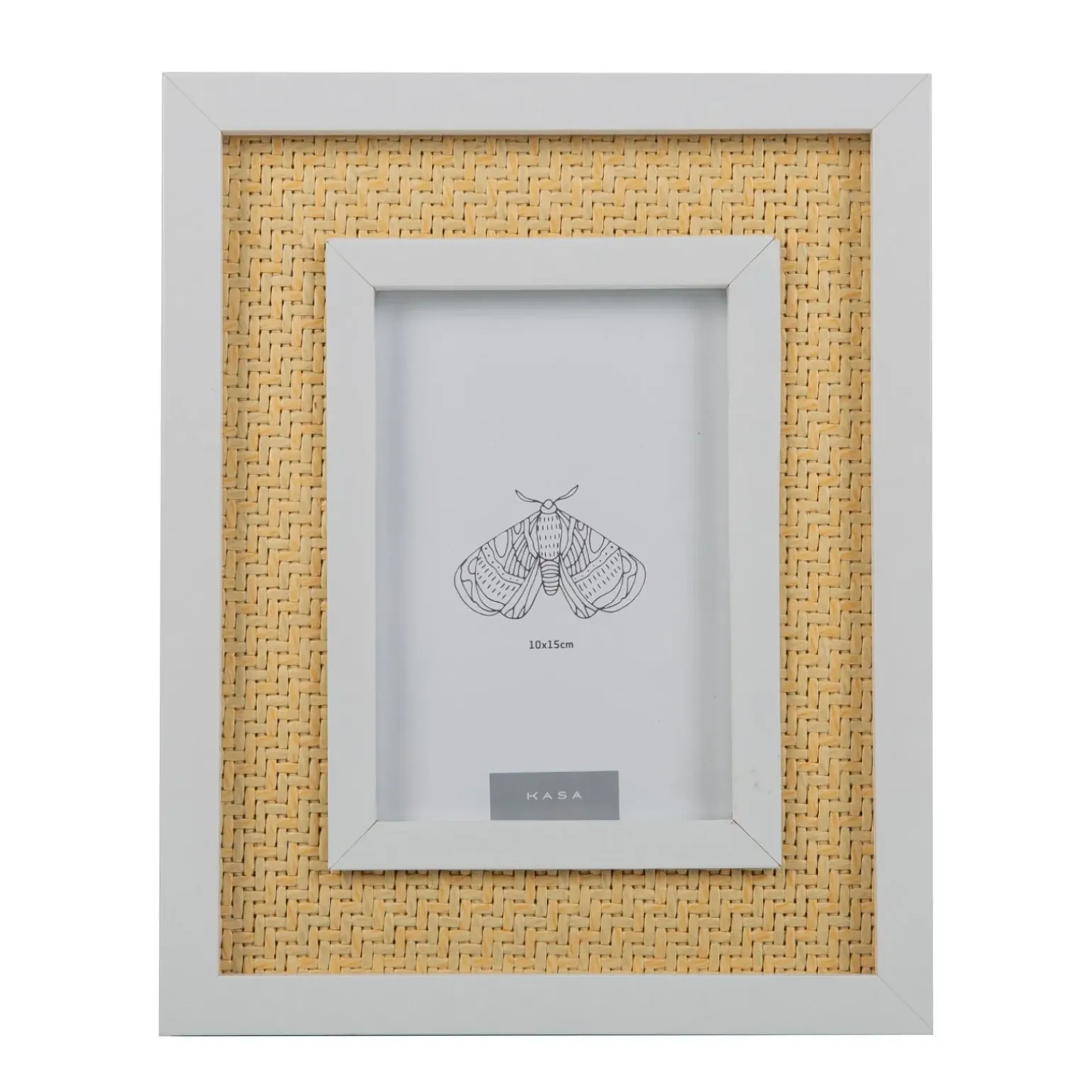 Moldura 10 x 15cm com Rebordo Branco