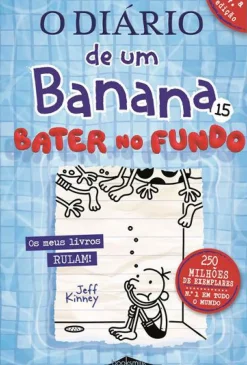 O Diário de um Banana 15 de Jeff Kinney Bater no Fundo