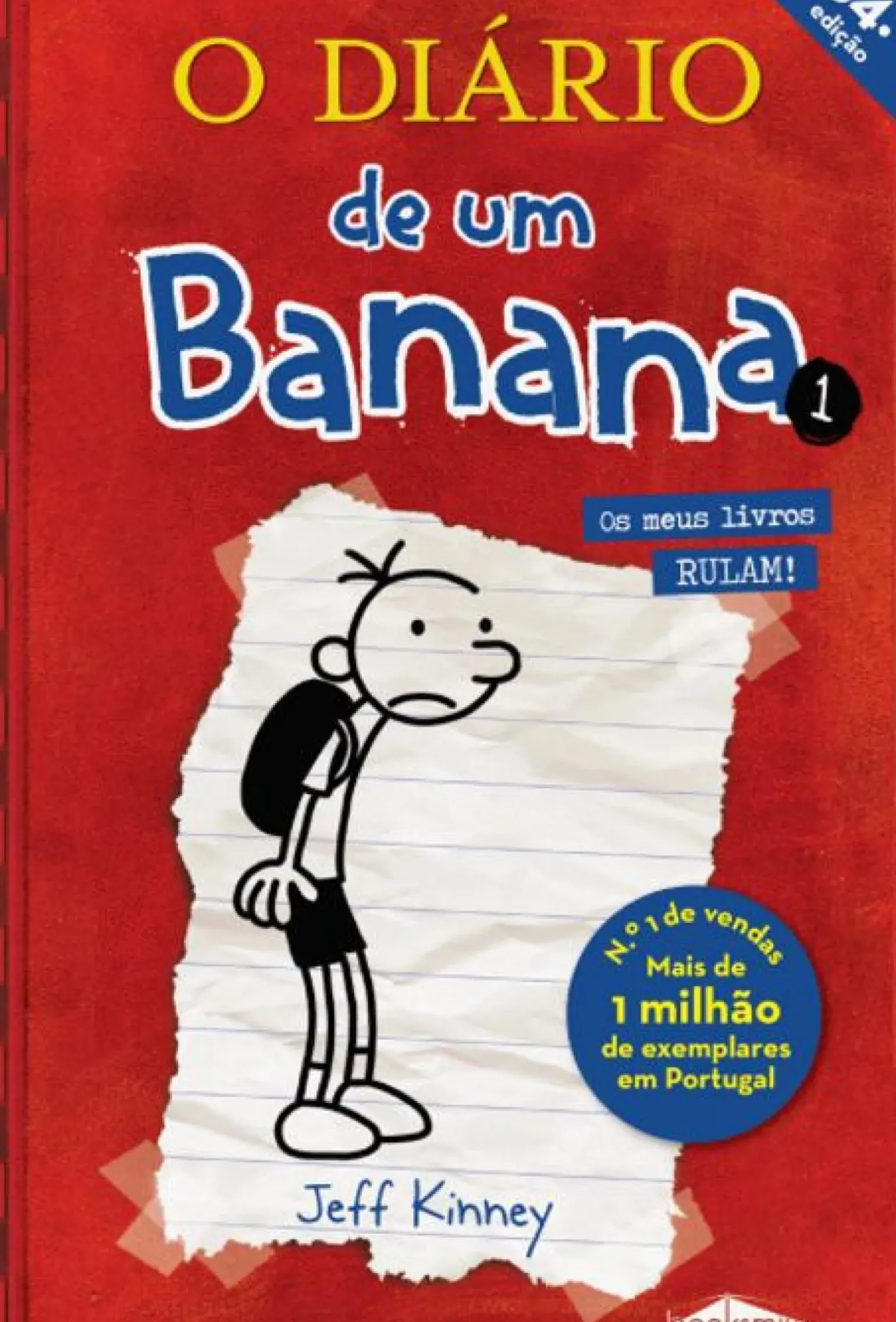 O Diário de um Banana 1 de Jeff Kinney Um Romance com Cartoons (34ª Edição)