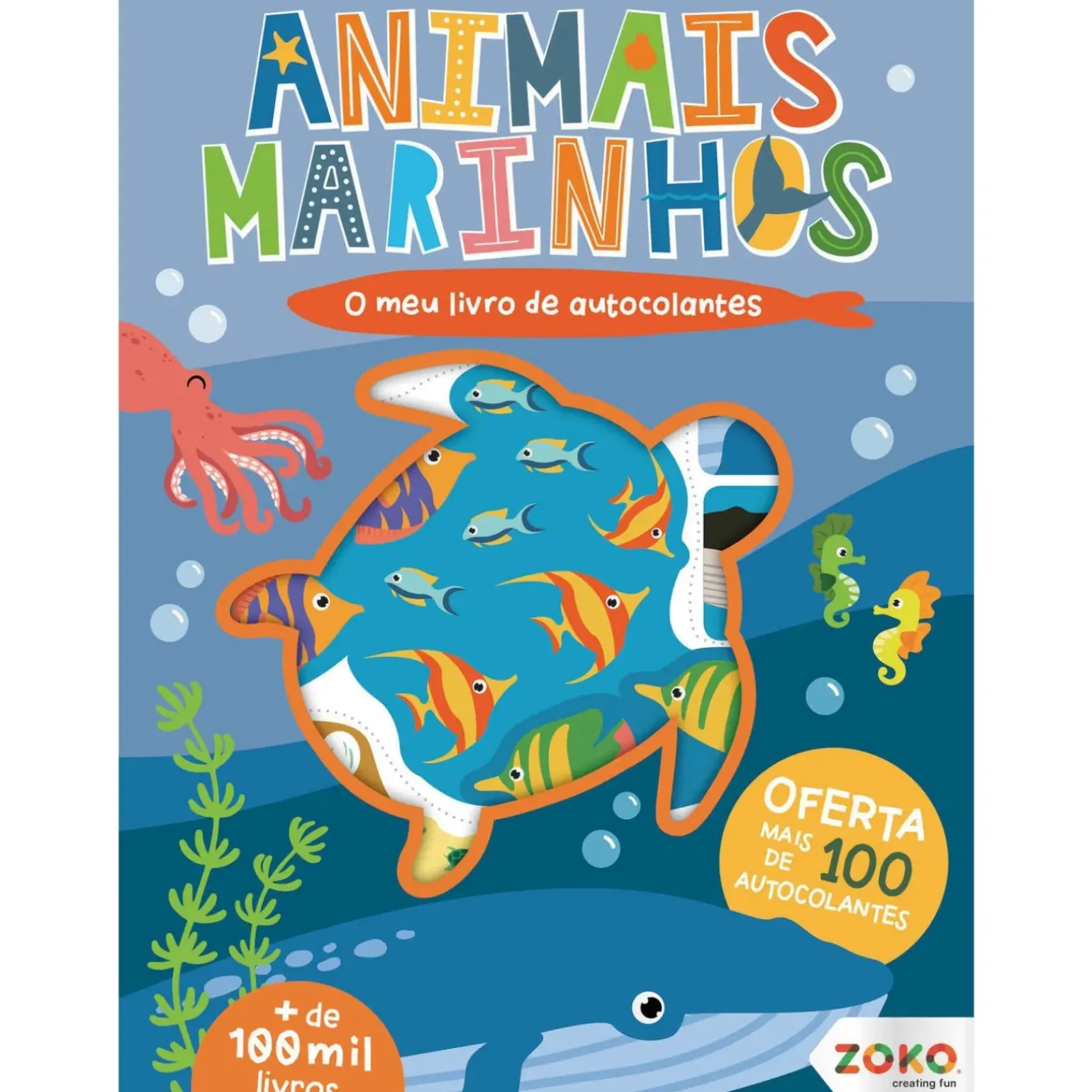 O Meu Livro de Autocolantes - Animais Marinhos