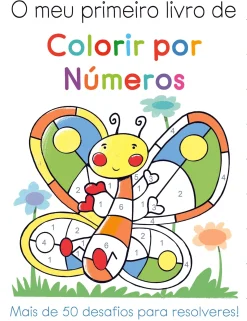 O Meu Primeiro Livro de Colorir por Números de Moira Butterfield