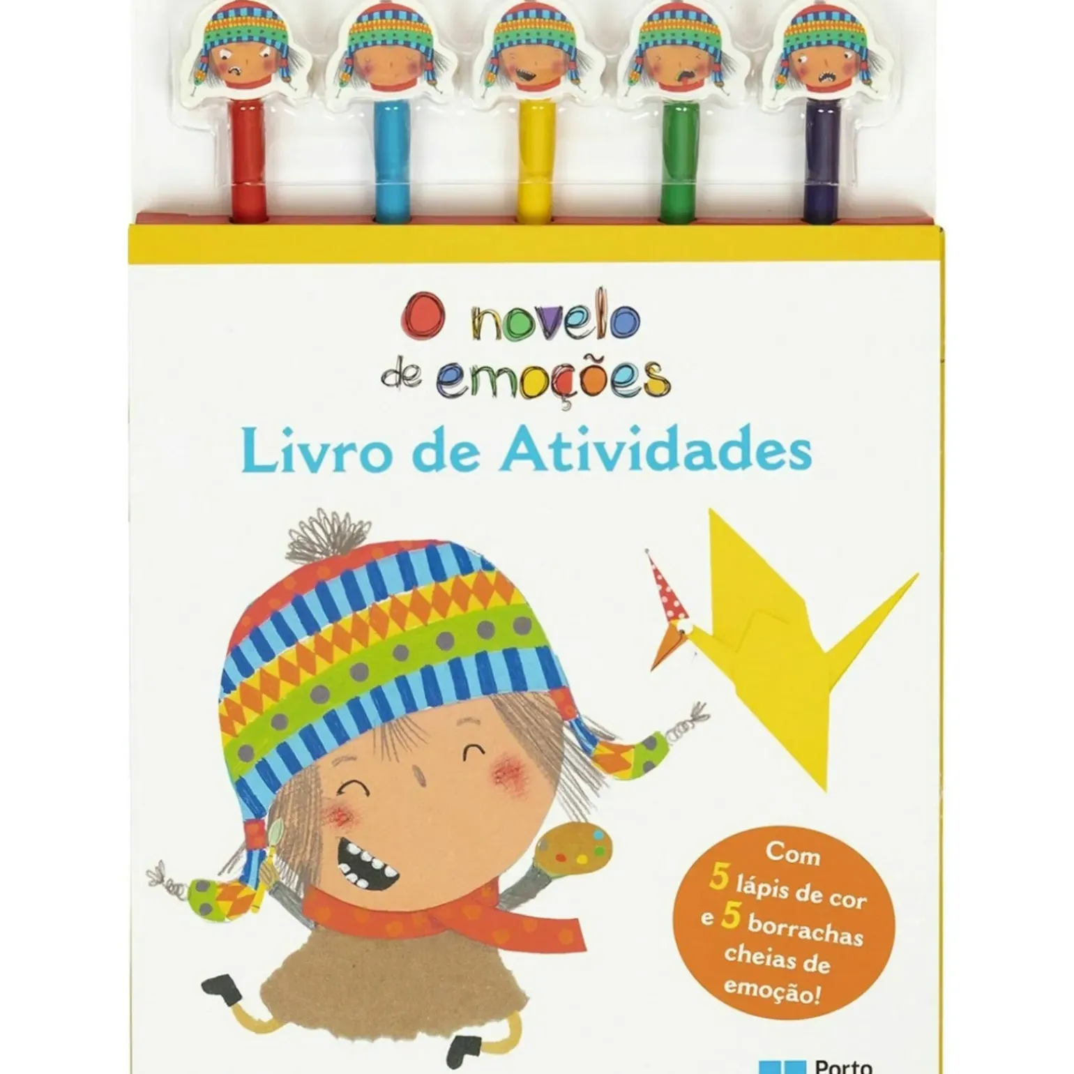 O Novelo de Emoções - Livro de Atividades- com 5 Lápis de Cor e 5 Borrachas Cheias de Emoção! de Elizabete Neves