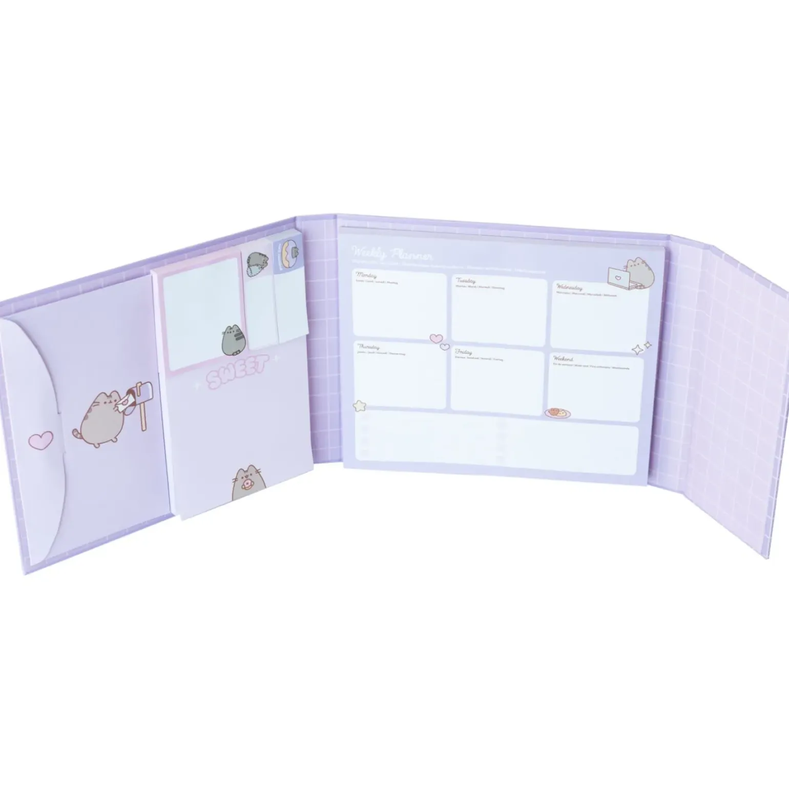 Organizador Com Notas Aderentes - Pusheen