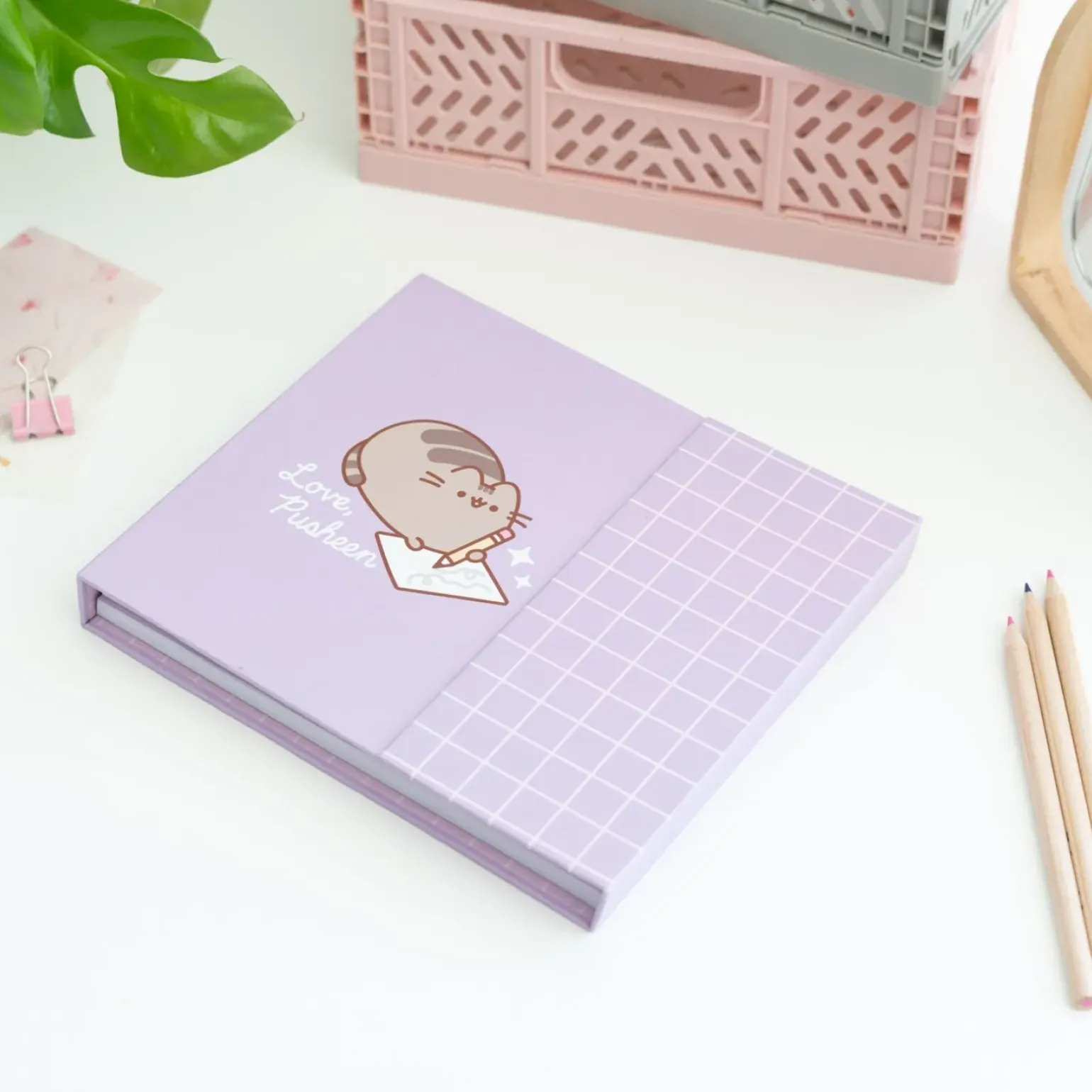 Organizador Com Notas Aderentes - Pusheen