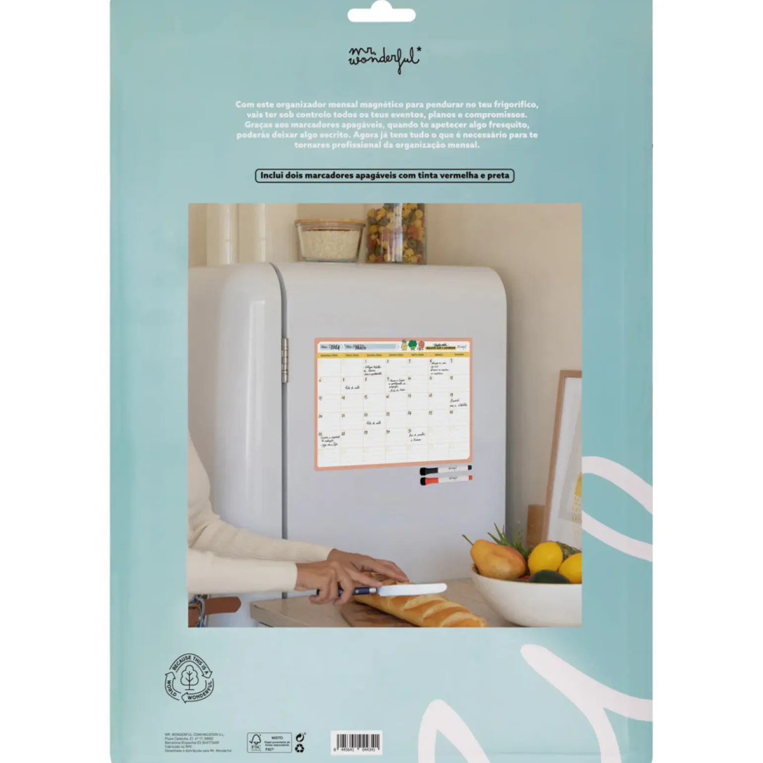 Organizador Com Quadro Magnético
