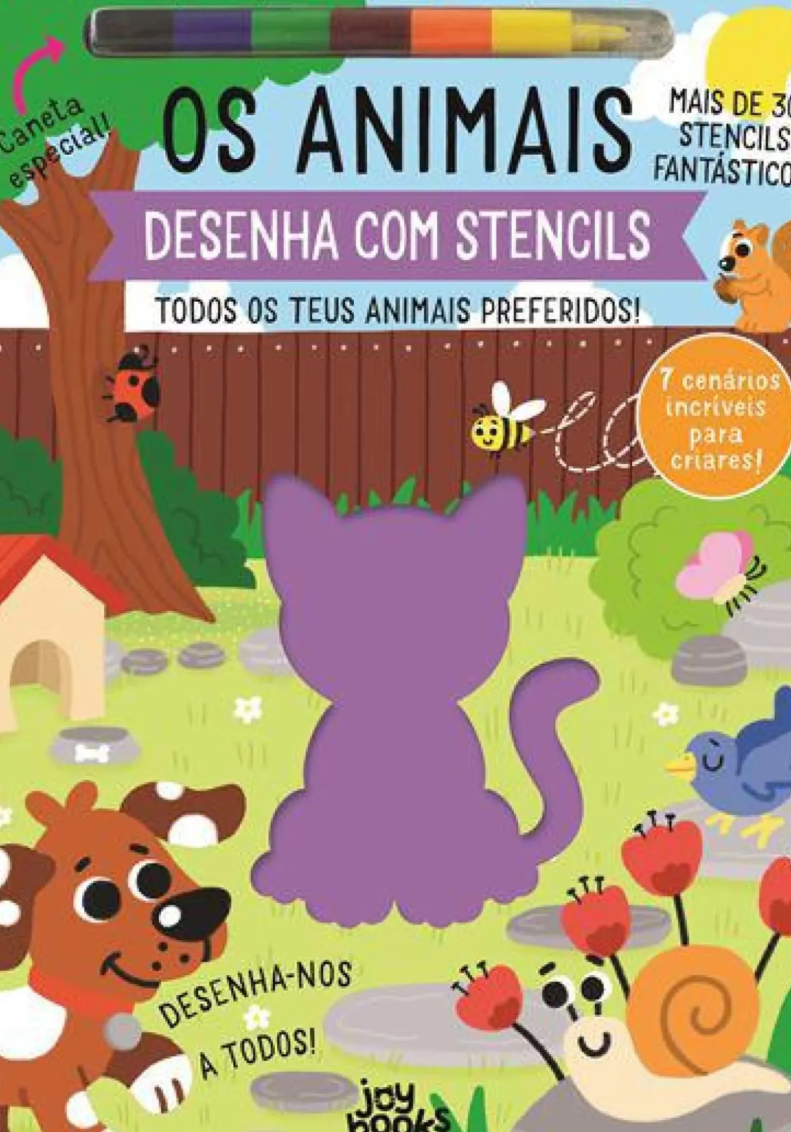 Os Animais de Stephanie Evans - Desenha com Stencils Todos os Teus Animais Preferidos!