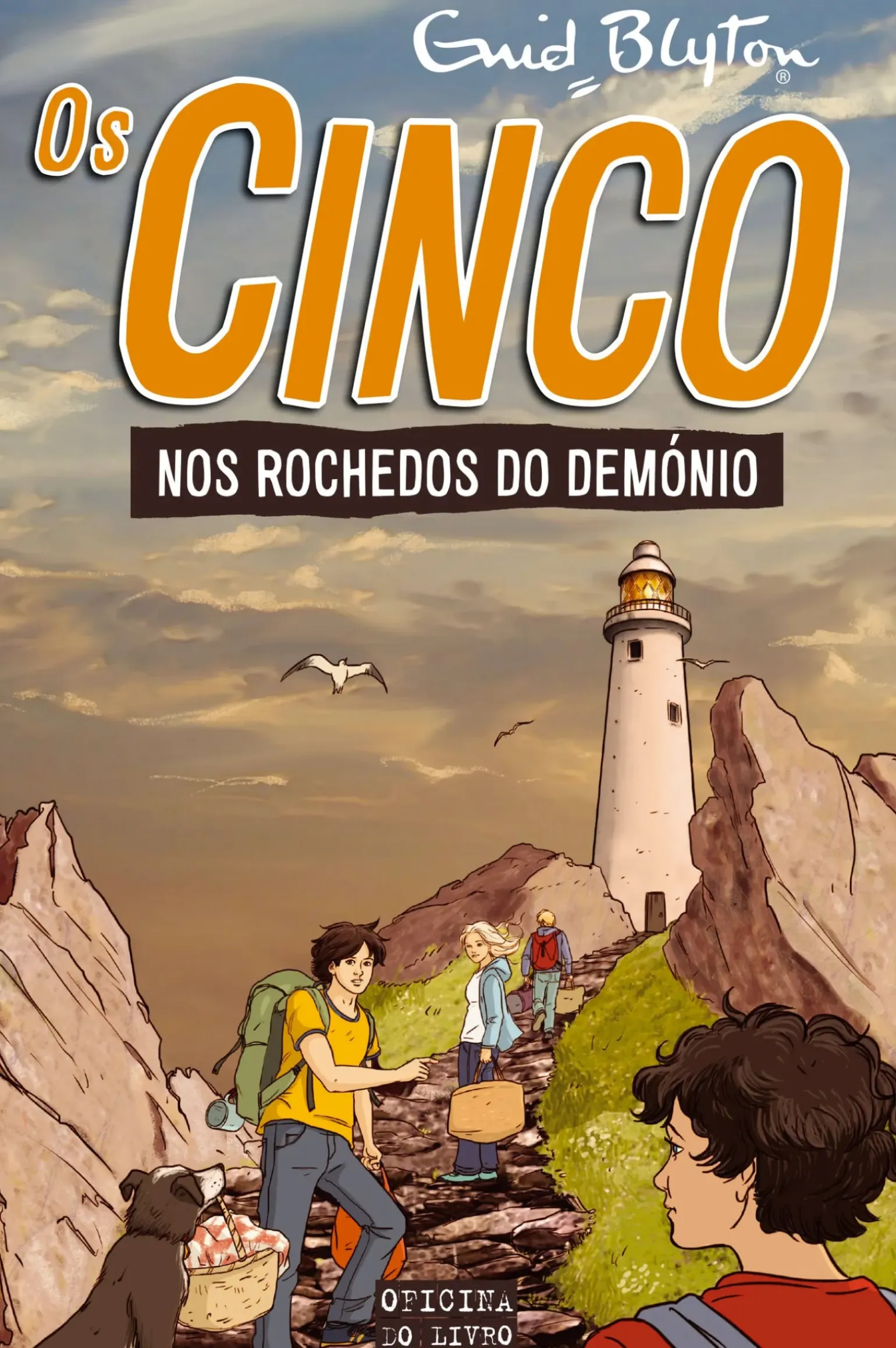 Os Cinco nos Rochedos do Demónio de Enid Blyton - Volume 19