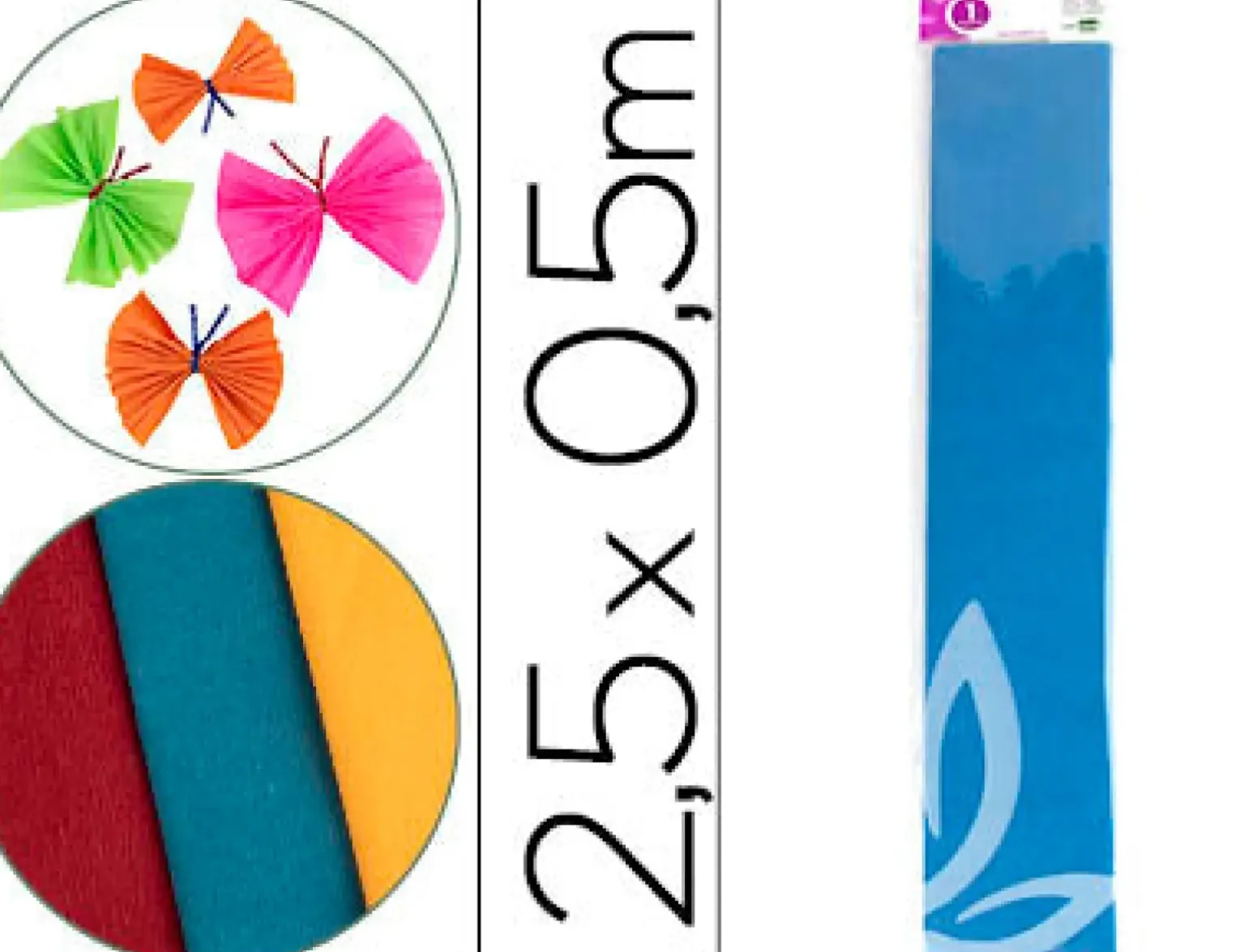 Papel Crepe 50* Azul