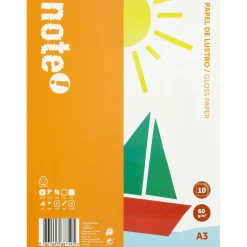 Papel de Lustro A3 10 Folhas Note!