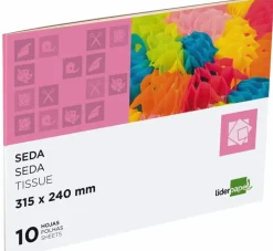 Papel Seda 10 Folhas 31.5 x 24cm Liderpapel