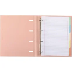 Pasta A4 Lombada Estreita com Elástico 100 Folhas e 5 Separadores Pastel Note! (artigo sortido)