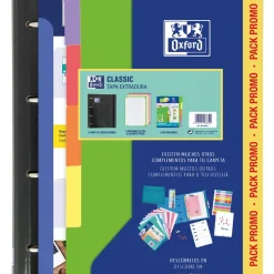 Pasta Arquivo A4+ Capa cartão 2Recargas + 5 Separadores School