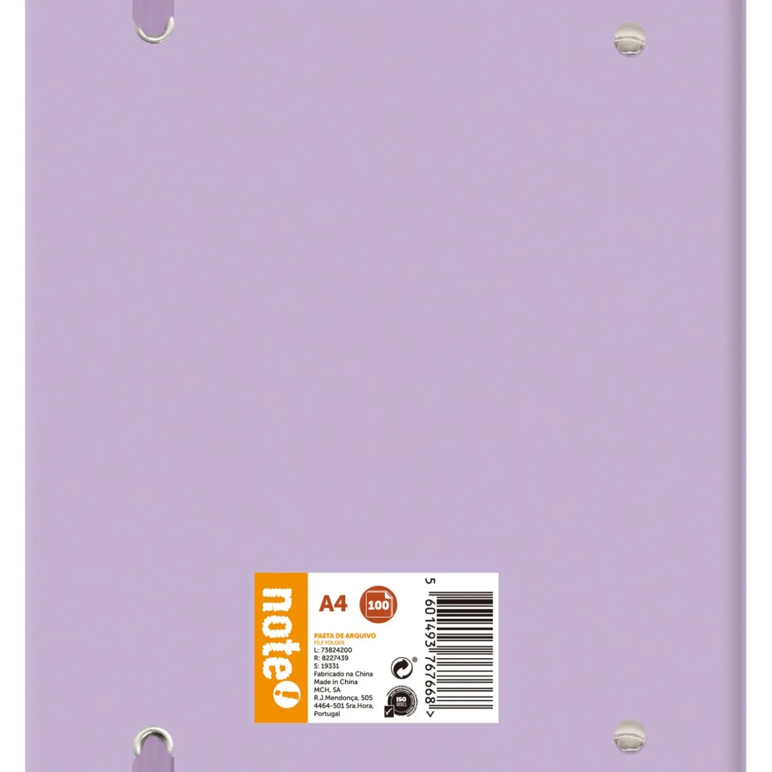 Pasta Arquivo A4 Com Recarga 100 Folhas 100G Pastel Note