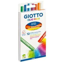 Pastel Óleo Maxi 12 Unidades Giotto