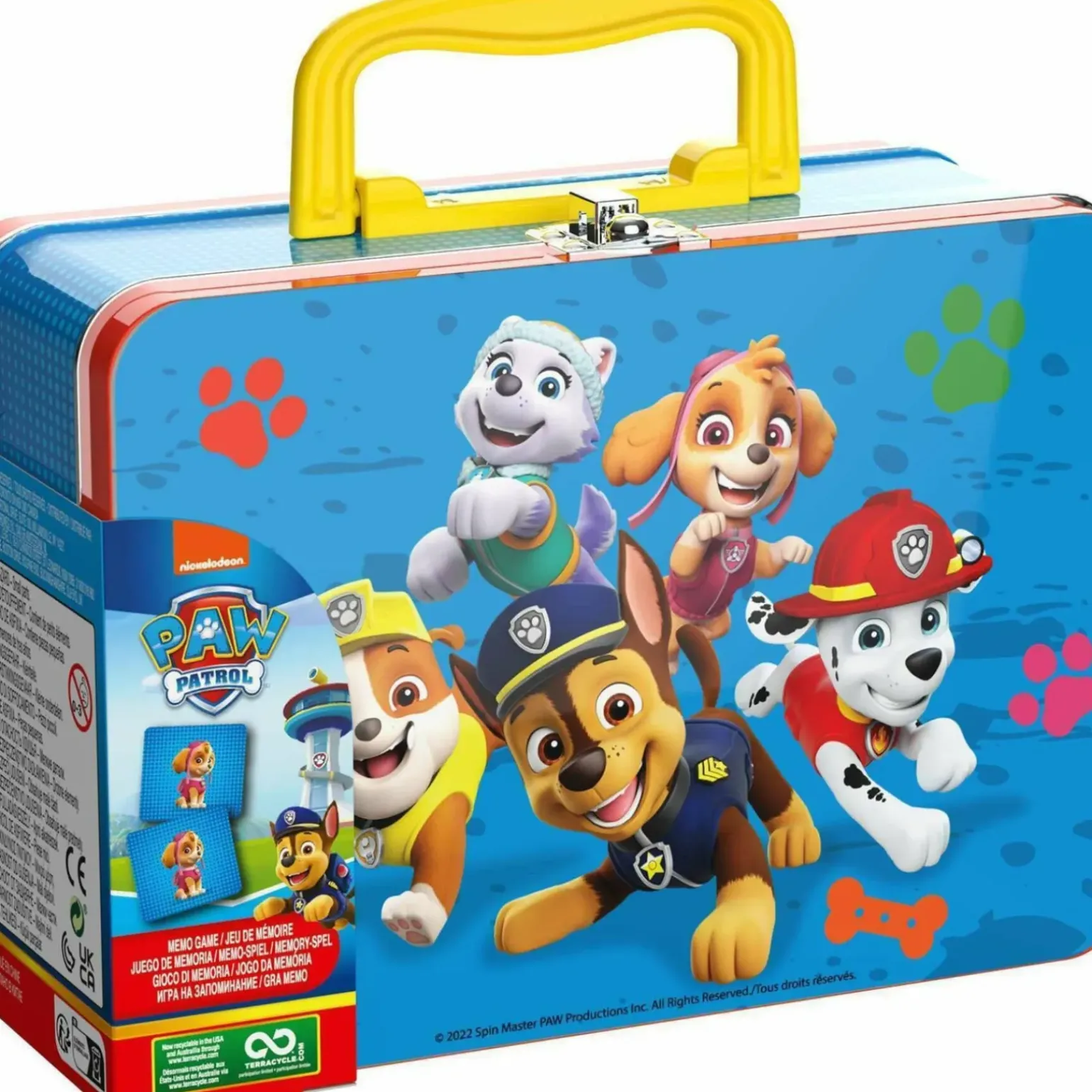 Paw Patrol Memória Mala De Metal