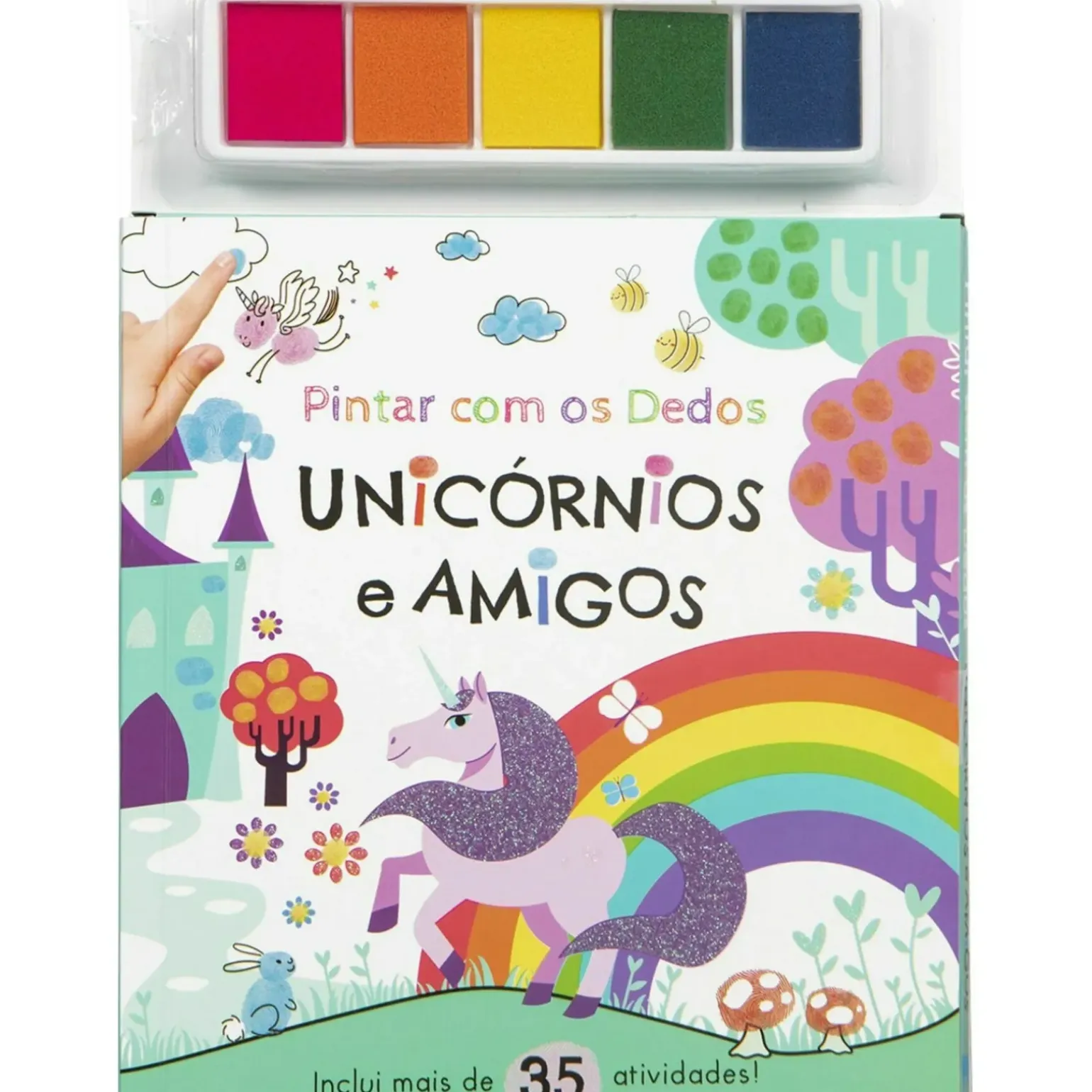 Pintar com os Dedos - Unicórnios e Amigos