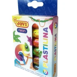 Plasticina Cores Fluor 15gr 6 unidades (artigo sortido)