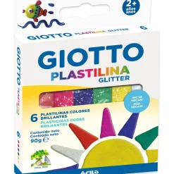 Plasticina Cores Glitter 6X15G Giotto