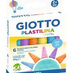 Plasticina Cores Pastel 6X15G Giotto