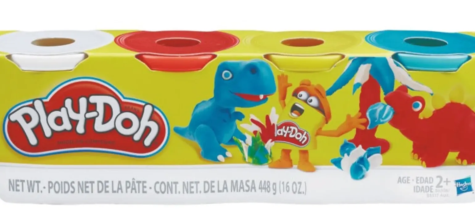 Plasticina Pack 4 Potes